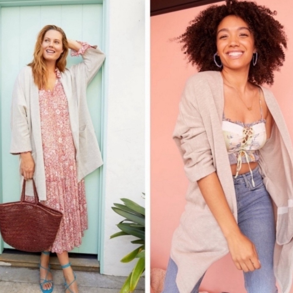 DONNI. Relaxed Ribbed Cardigan One size